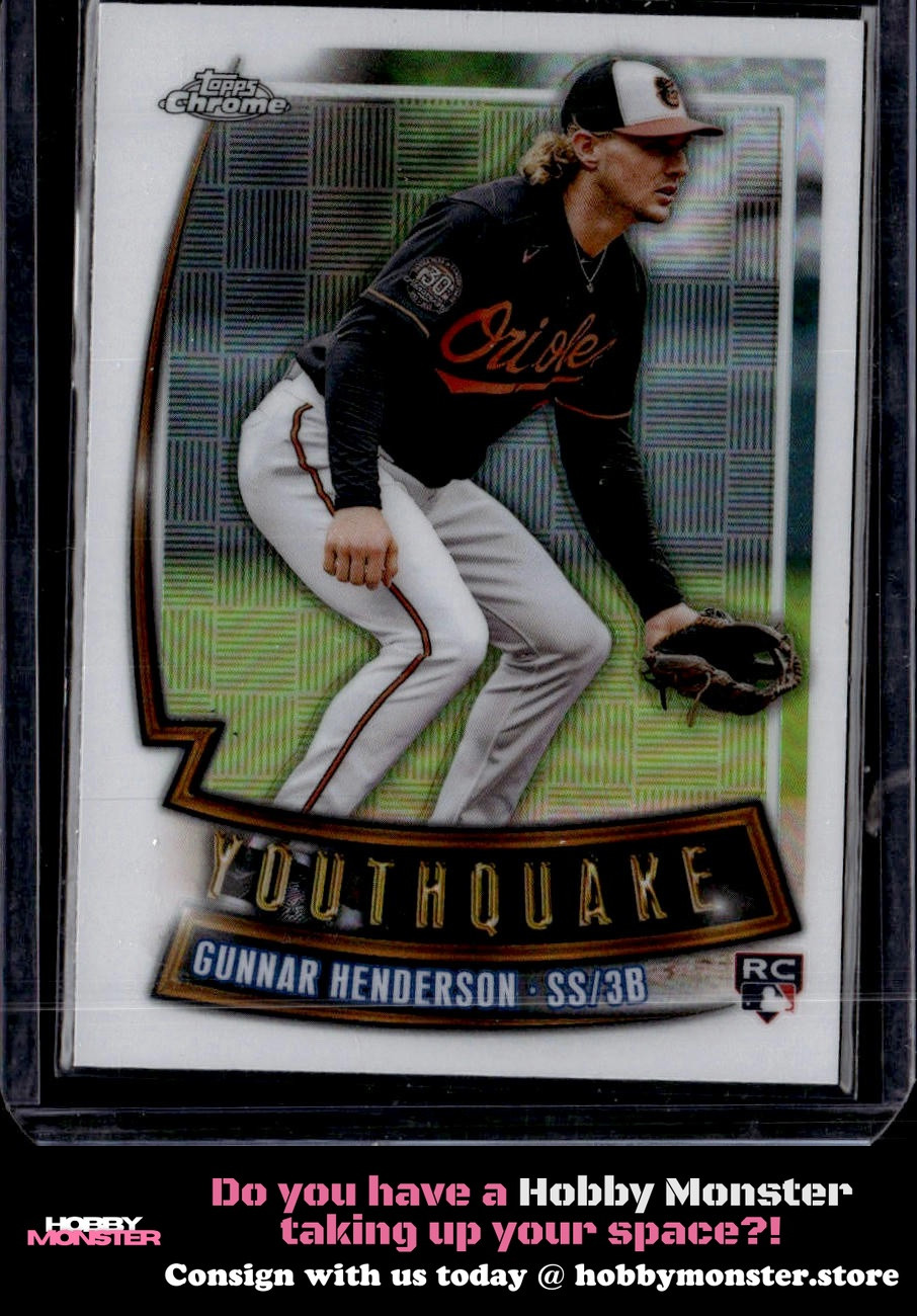 2023 Topps Chrome Gunnar Henderson Youthquake Baltimore Orioles