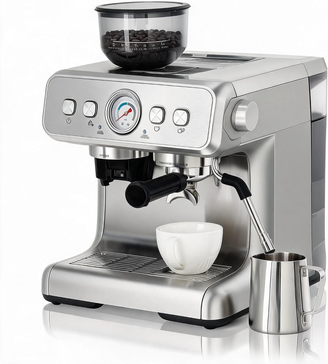 Macchina da caffè cappuccino in acciaio inox 20 bar