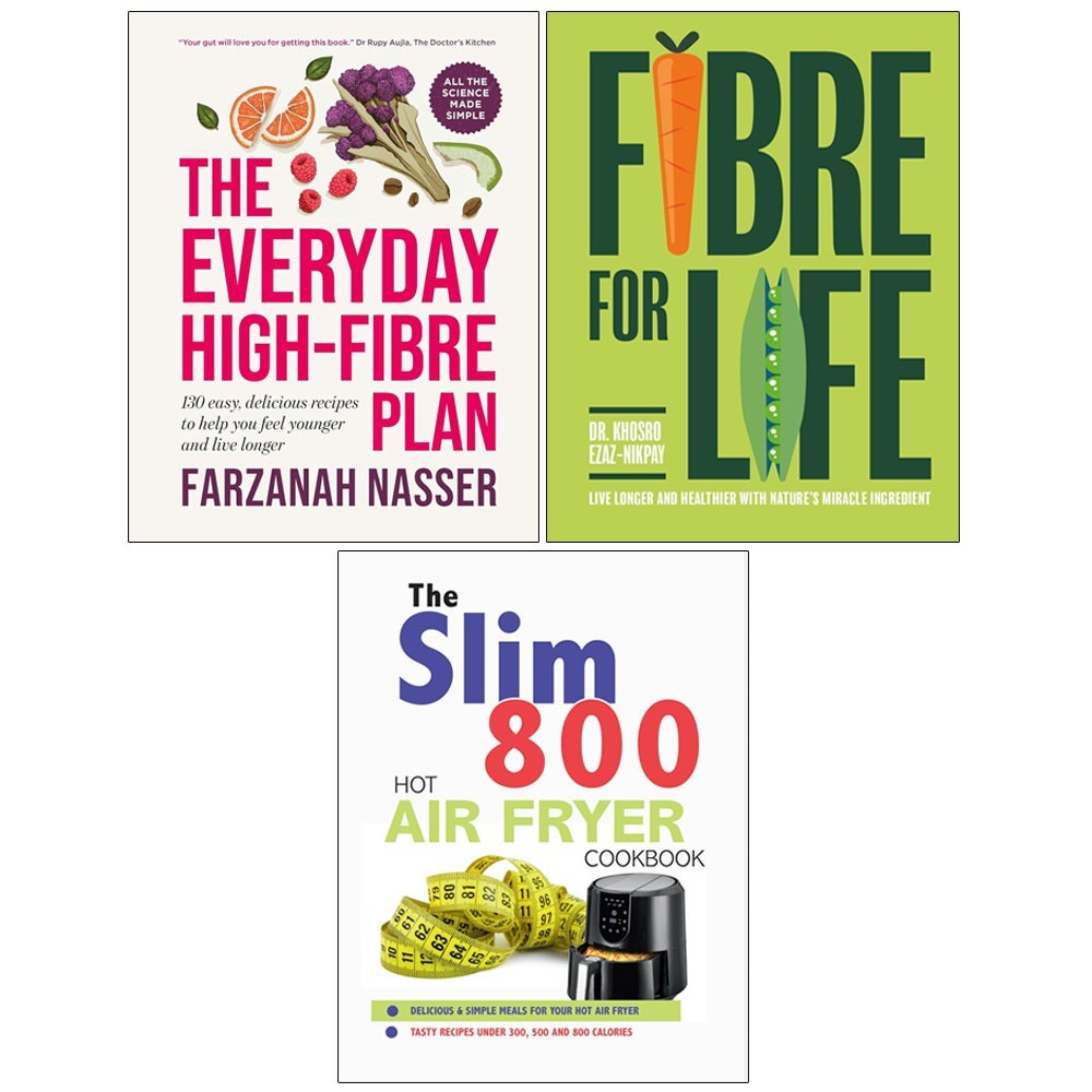 Everyday High-Fibre Plan,Fibre for Life(HB),Slim 800 Hot Air 3 Books Set