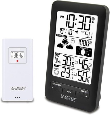 La Crosse Wetterstation mit Mondphasen Modell WS6210 Schwarz