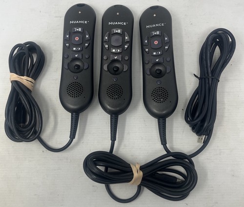 Lot of (3) Nuance PowerMic II USB Dictation Microphone Model 0POWM2N