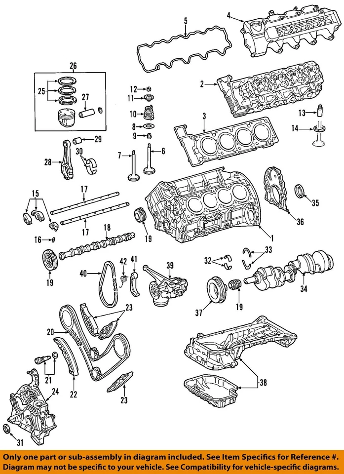 Used Engine Complete Assembly fits: 2001 Mercedes-benz Mercedes e-class 210 Type Foto 3 de 4