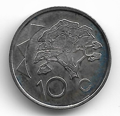 Namibia 10 Cents 2002 KM# 2
