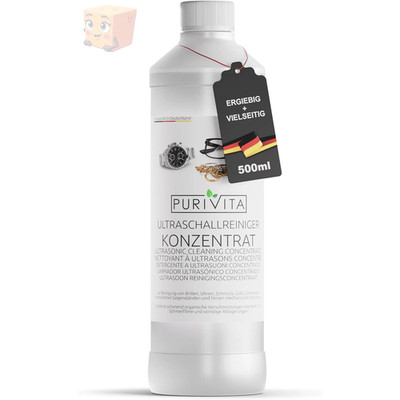 Ultrasonic cleaner concentrate 500 ml for cleaning glasses, jewelry, teeth, and
