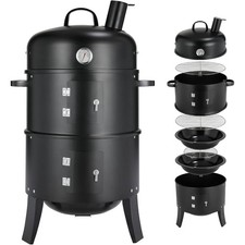 Smoker Grill mit Deckel - Effektive Rauchabsaugung, optimale Temperaturkontrolle
