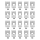 20 Pcs Shelf Clips Support Ledge for Metal Shelving Floating Clasps