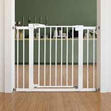 Babelio Baby Gate for Doorways and Stairs, 26"-40" Auto Close Dog Gate, PressGua