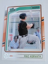 2024 Mac Horvath Donruss Card #119 Rated Prospect Baltimore Orioles Baseball MLB