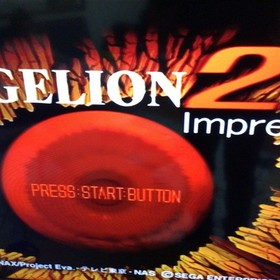 Sega Saturn Software Neon Genesis Evangelion Second Impression with Obi & 2
