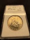 1948 Franklin Half Dollar MS63 FS-801 DDR Gen 2 Old ANA Soapbox Holder 50C