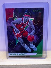 2021 Panini Chronicles Draft Picks Recon Green Foil RC #131 Moses Moody