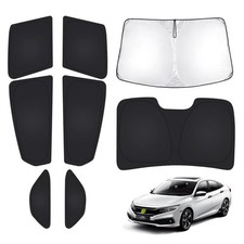 T TGBROS Windshield Sun Shade for Honda Civic 2016-2021 Car Window Shades Thi...