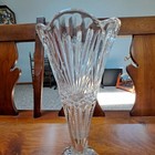 Antique Clear EAPG Ohio Flint Glass Flower Vase  10" — photo 2