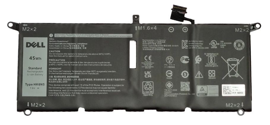 Dell WDK63 Battery. 45WHR. 4 Cell.