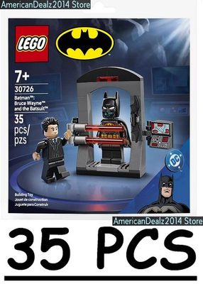 #ad LEGO DC Batman Bruce Wayne and the Batsuit 30726 2 Minifigures Batcave 2026 $12.89