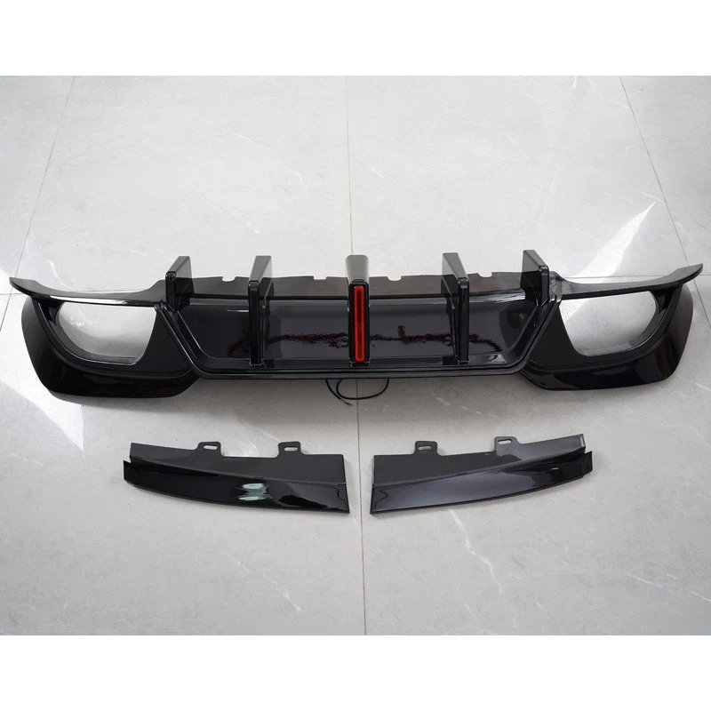 Gloss Black LED Rear Diffuser For 2019-2022 BMW 3 Series 330i M340i G20 PRE-LCI - Изображение 4 из 4