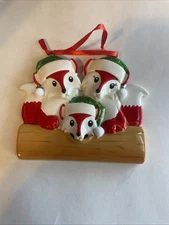 Polarx Christmas Ornament-Brand New-SHIPS N 24 HOURS Mom And Dad 1 Kid As Foxes