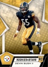 Devin Bush II 2019 Panini Rookies & Stars RC #190 Pittsburgh Steelers