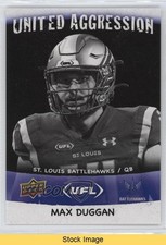 2025 Upper Deck UFL United Aggression Max Duggan #UA-1 READ 16vq