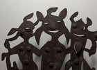 Haitian Steel Drum Folk Art 24" Three Lasirèn Mermaids La Sirene Signed MICANO — photo 2