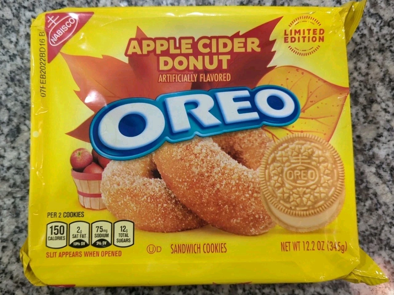 Galletas sándwich de sidra de manzana Oreo edición limitada - raras coleccionables