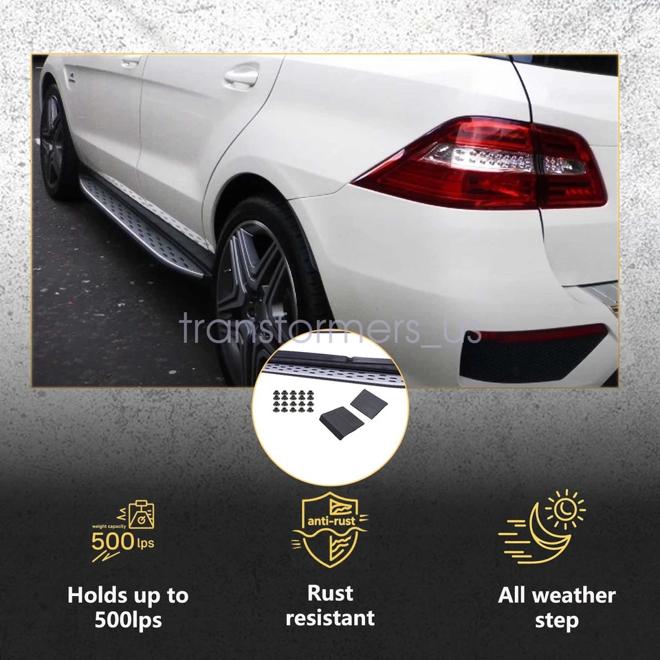Par de estriberas estriberas para Mercedes-Benz W166 ML350 GLE 2012-2019 Step Nerf Foto 2 de 4