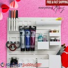 Wall Organizer W/ Hooks Trays Storage Solution Crafts Office School Use Plastic