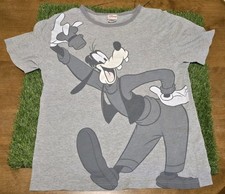 Vintage Goofy Big Graphic T-Shirt Size M Disney Store Tag Has Wear No Stains