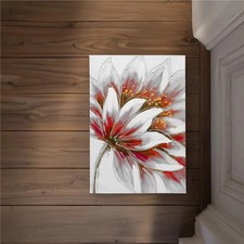 Begin Home Decor CODM17241O0SH8 17 x 24 in. Red Flower with Gold Center - Gol...