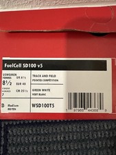 New Balance FuelCell SD100 v5 Track  Field Spikes Green White Women's US 8.5