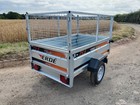 6ft x 4ft General Purpose Trailer + 600mm Cage Kit Rear Drop Assembled