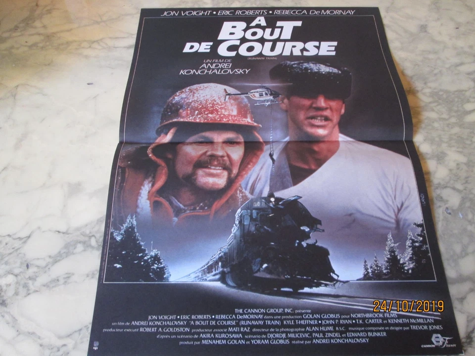 A BOUT DE COURSE   RUNAWAY TRAIN  Affiche cinéma originale pliée F: 40/60 (1985) - Photo 1/1