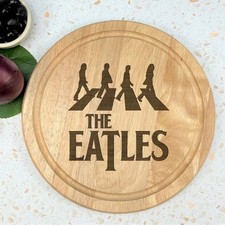 The Eatles Abbey Road Beatles Engraved Wooden Chopping Board Funny Cooking Gift