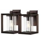 JONATHAN Y Lighting JYL7607-SET2 Vaughn 11" Tall LED Outdoor Wall - Bronze