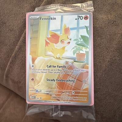 Pokemon Fennekin MEP 080 - Black Star Promo Sealed ME04: Chaos Rising ETB Promo