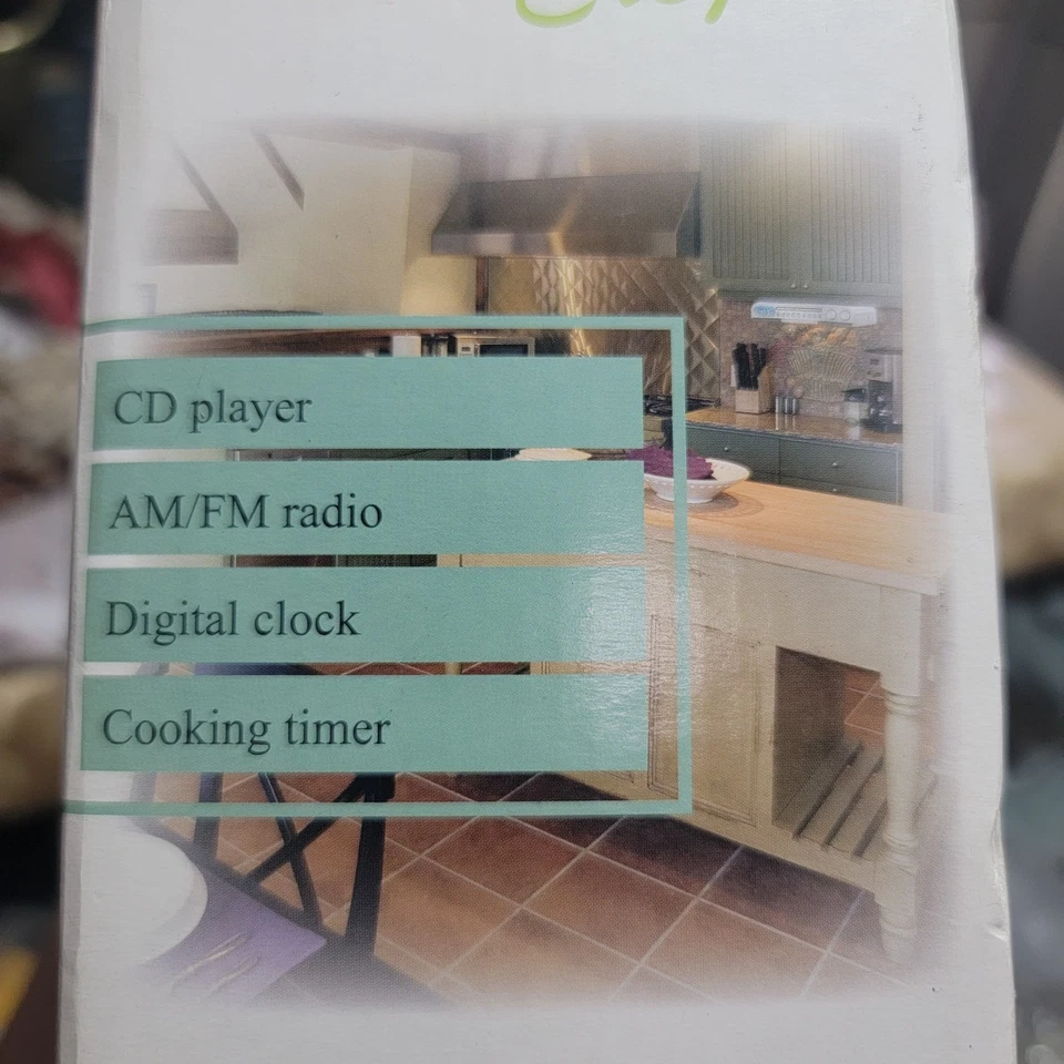 GPX Capri Under Cabinet CD Player/Radio MP3 Ready Space Saver AM/FM NEW Unopened - Image 3 of 4