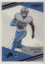 2020 Panini Chronicles Clear Vision Rookies Blue 57/99 D'Andre Swift #CV-9 2b2