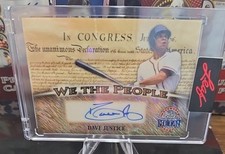 Dave Justice 1/1 Auto In Congress We The People Leaf Metal 2026 Presidents' Day
