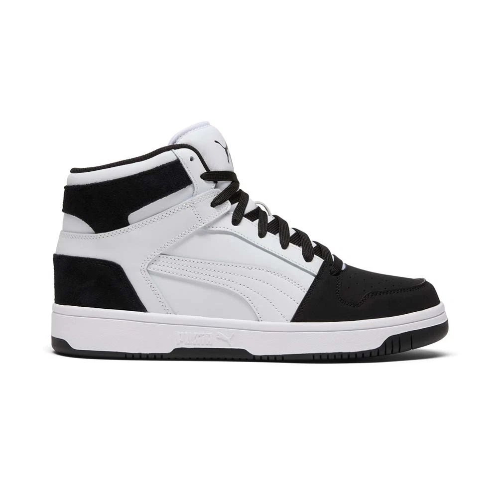 PUMA Rebound Layup Sl Ink High Top Mens White Sneakers Casual Shoes 40121601