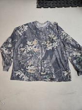 Vitage Mossy Oak Break Up Camo USA Made Long Sleeve Pocket Shirt 2XL
