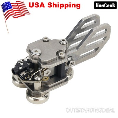 HamGeek Stainless Steel     Key Telegraph Key Paddle Key Magnetic Base USA #ff