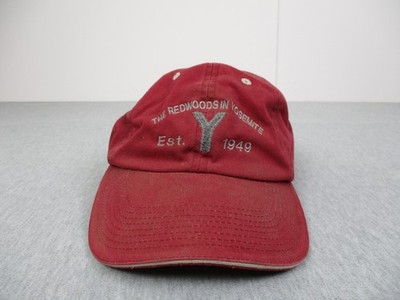 Yosemite Hat Cap Strap Back Red Embroidered Redwoods Baseball Mens Fahrenheit