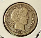 1900-O Barber Dime Silver 10C New Orleans Mint Better Date U.S. Coin