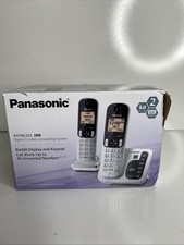 Panasonic KX-TGC222S Expandable Digital Cordless Answering System 2 Phones 