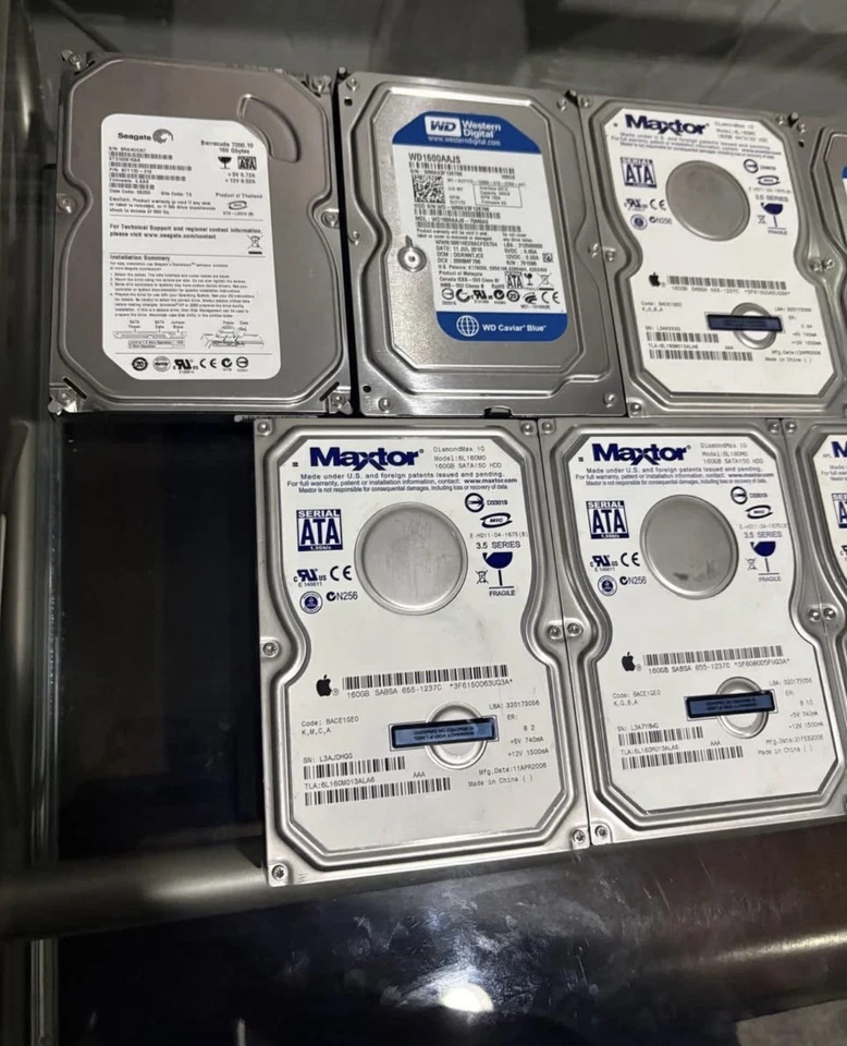 Bundle of 11 160GB 7200RPM Hard Drives - Tested - Working - Image 4 of 4