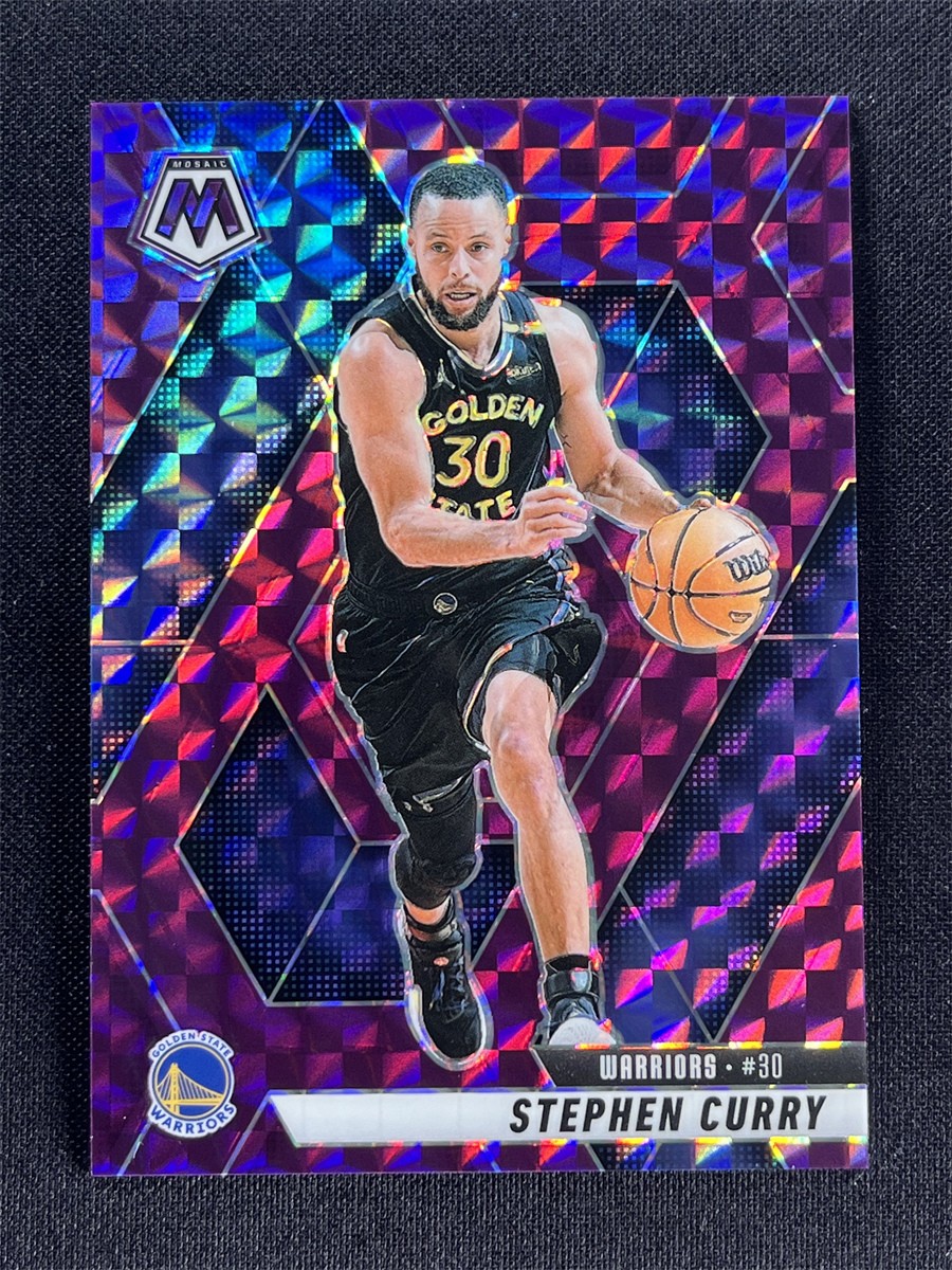 2024-25 Panini Mosaic Stephen Curry #163 Purple Mosaic Prizm Warriors /99