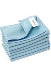 6 Pack Glass Cleaning Cloth Microfiber Cleaning Cloth for Window Eyeglass Jewelr