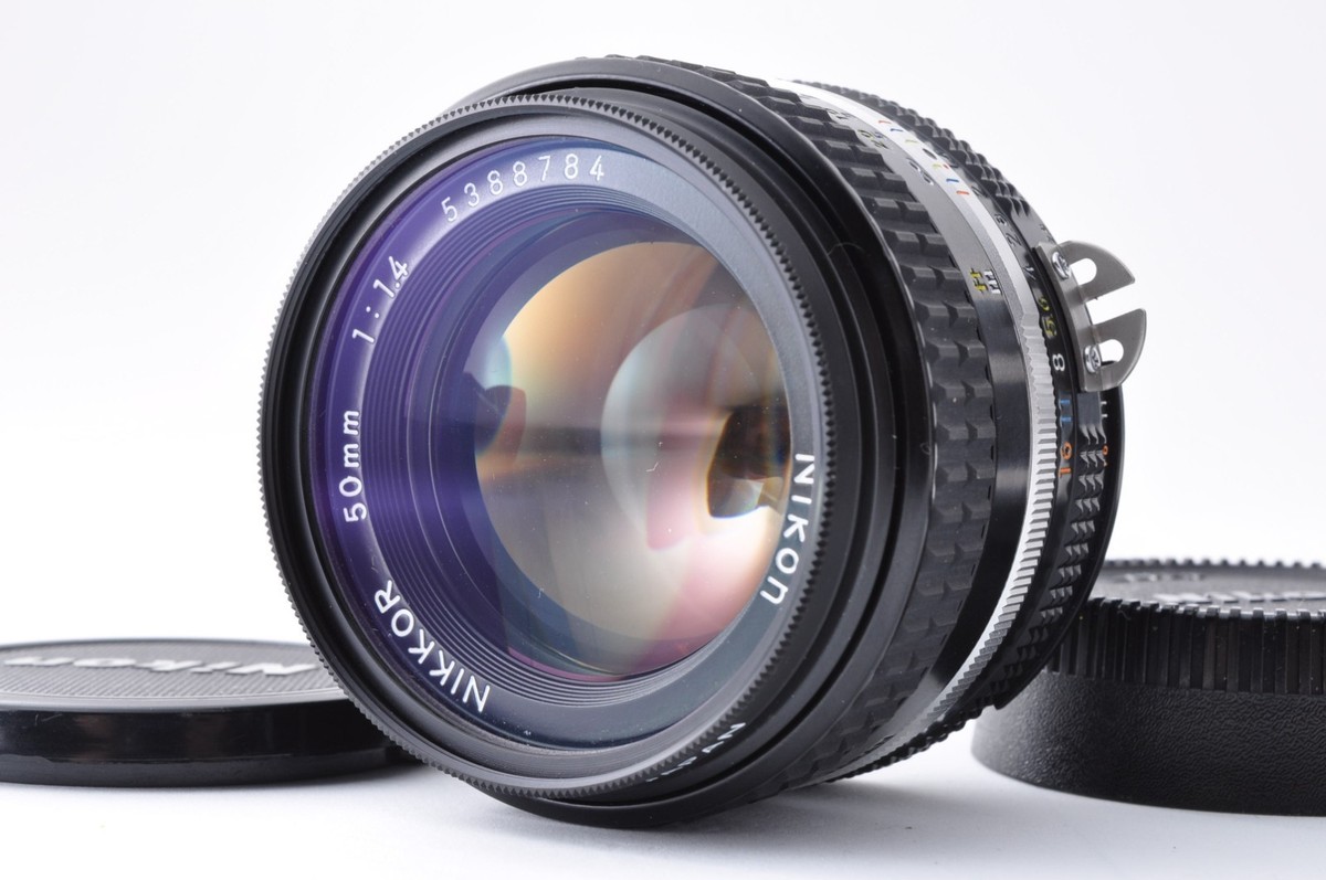 NearMint] Nikon Nikkor Ai-s 50mm f/1.4 MF Standard Lens From Japan