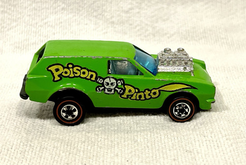 1970’s Hot Wheels Redline Flying Colors Poison Pinto Green - Picture 5 of 8