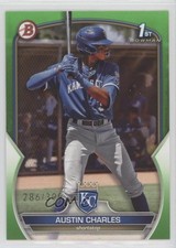 2023 Bowman Prospects Neon Green 286/399 Austin Charles #BP-17 5k5